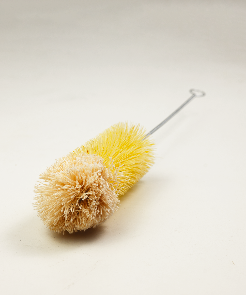Natural by Hillbrush Bottle Brush – 50mm Diameter (Tampico & Cotton)